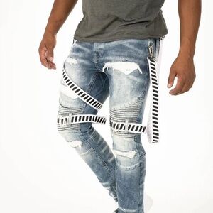 Solutus Premium Stretch Biker Jeans W/ Twill Trap